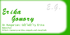 erika gomory business card